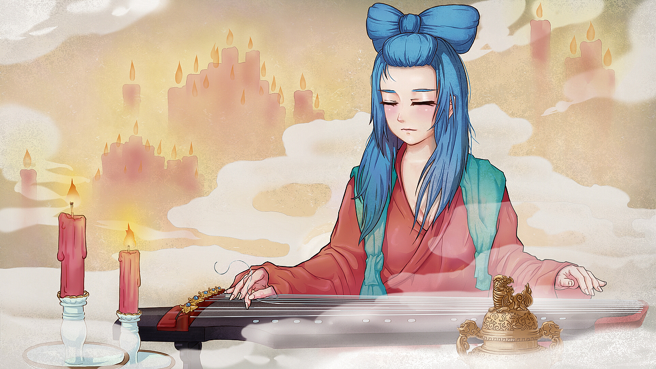 练习|国风X二次元（图ZOTQxMTYxODQ=） - 创作习作 - 站酷设计师wind译原创素材 - 站酷ZCOOL