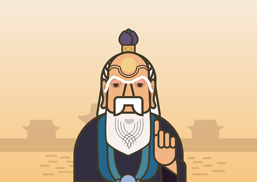 矢量历史人物插画创作