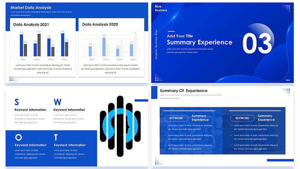 【耀你好看】克莱因蓝现代极简商务时尚PPT4（图ZMjc3NjMyMjA0） - PPT/Keynote - 站酷设计师熊猫大人pandaren原创素材 - 站酷ZCOOL