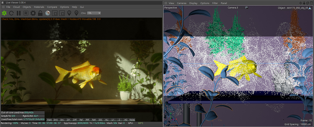 (octane render / c4d / x-particle / photoshop)
<br>octane render PT <br>8000 samples