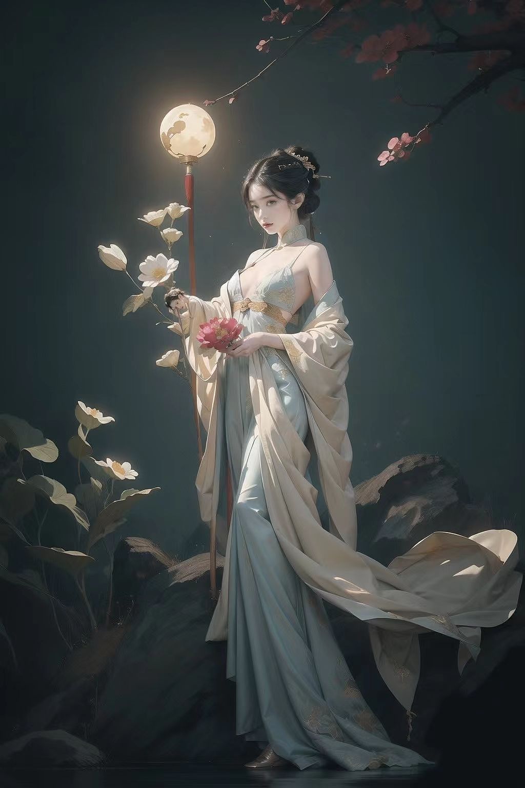 ai插画 肖像生成