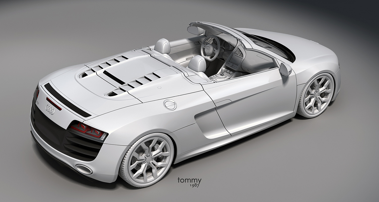 Audi-R8 V10 5.2 FSI quattro Audi R8 Spyder 5.2&n(图ZNjQwODY5Ng==) - 机械/交通 - 站酷设计师Tommy_林冲原创素材 - 站酷ZCOOL
