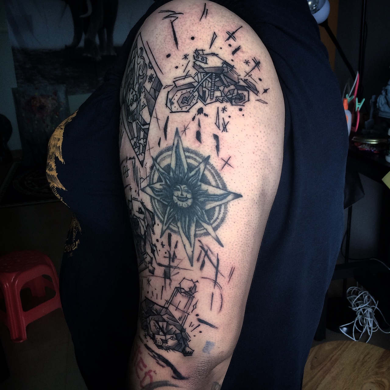 原创手绘 纹身图案设计（图ZMzU5MDc3OTY=） - 绘画 - 站酷设计师BLACK_TATTOO原创素材 - 站酷ZCOOL