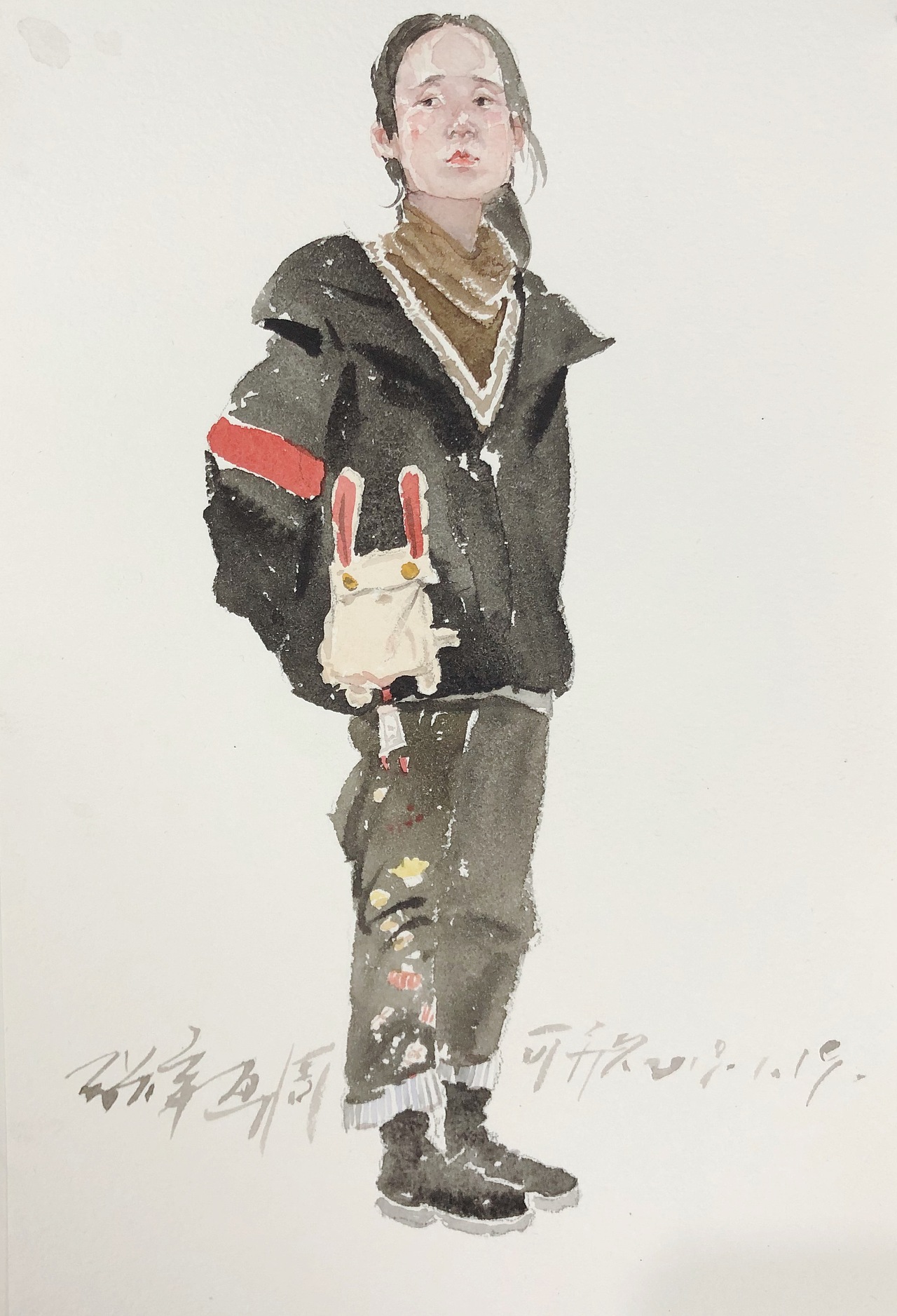 一组水彩人物速写2535min