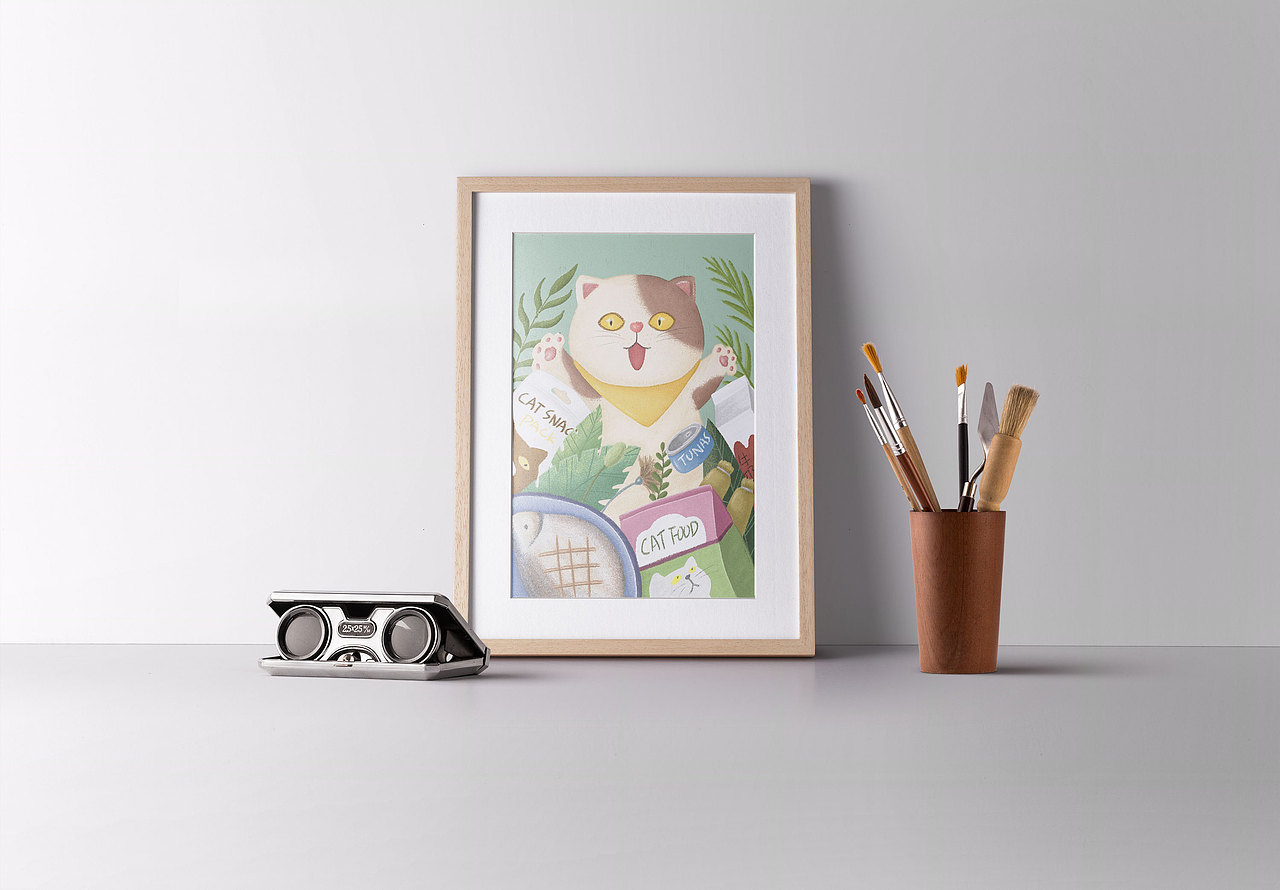 【插画】猫咪的美食之旅