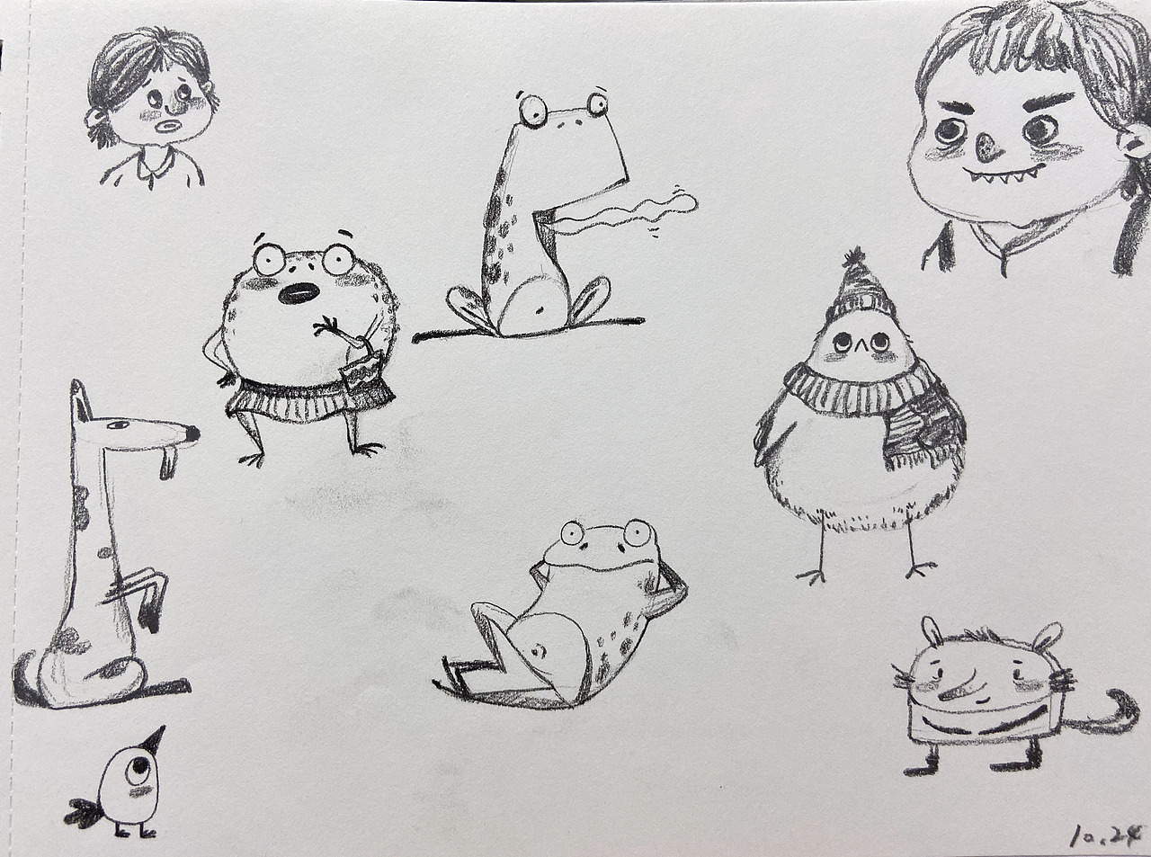 #十月起作品整理（图ZMTg1MTI2NjQ0） - 儿童插画 - 站酷设计师羊子_原创素材 - 站酷ZCOOL