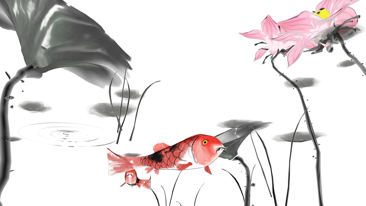 水墨荷花（图ZMjc1Nzk0NjQ=） - 动画/影视 - 站酷设计师miss丶什原创素材 - 站酷ZCOOL