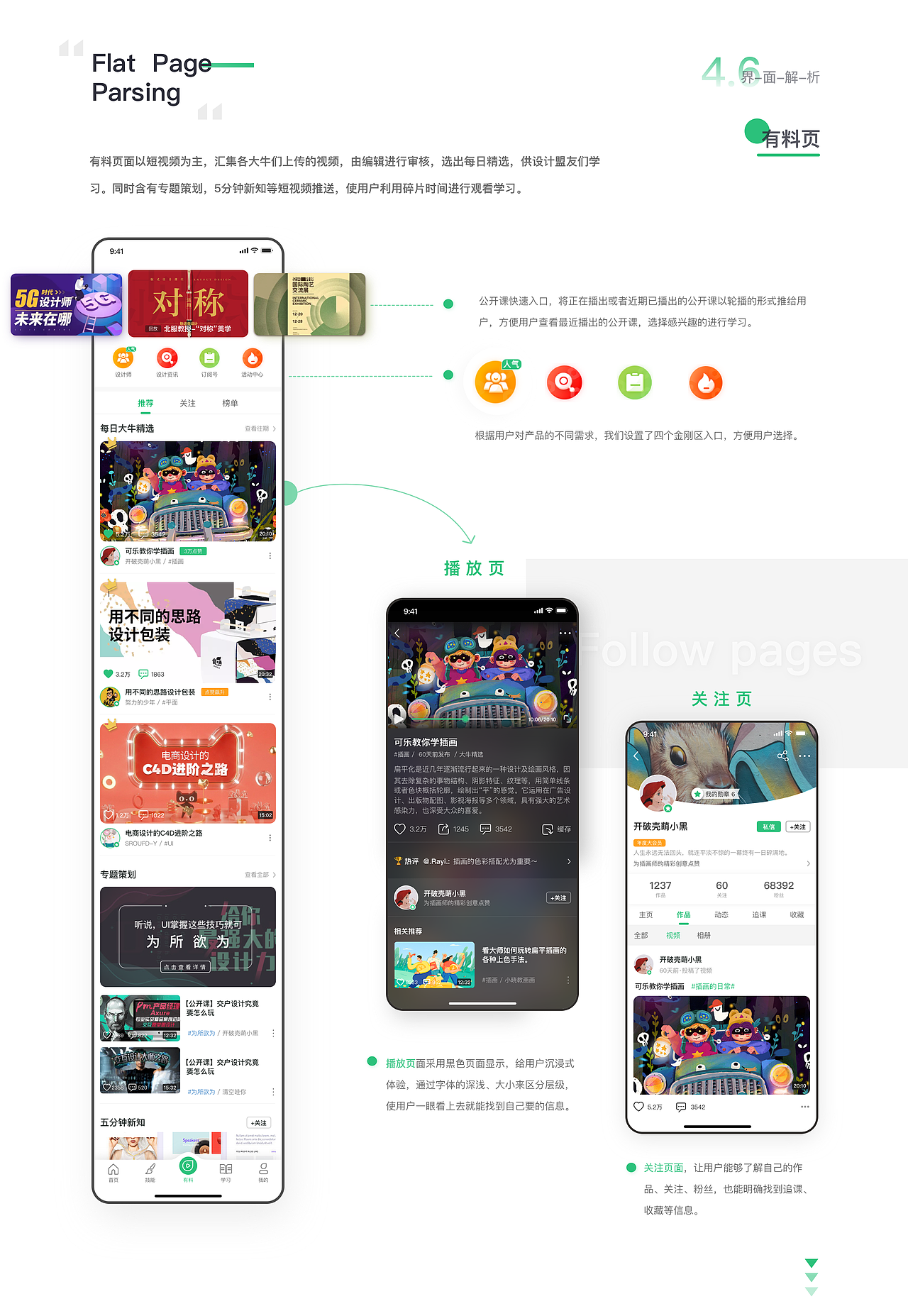 大牛学堂 2.0 -- 行业大牛的线上学府（图ZMTk2MjMxMTQ0） - APP界面 - 站酷设计师回音ECHO原创素材 - 站酷ZCOOL