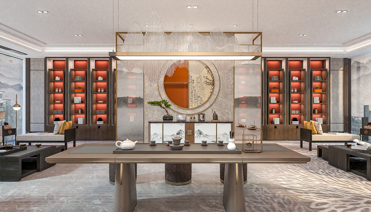 中式茶室接待厅