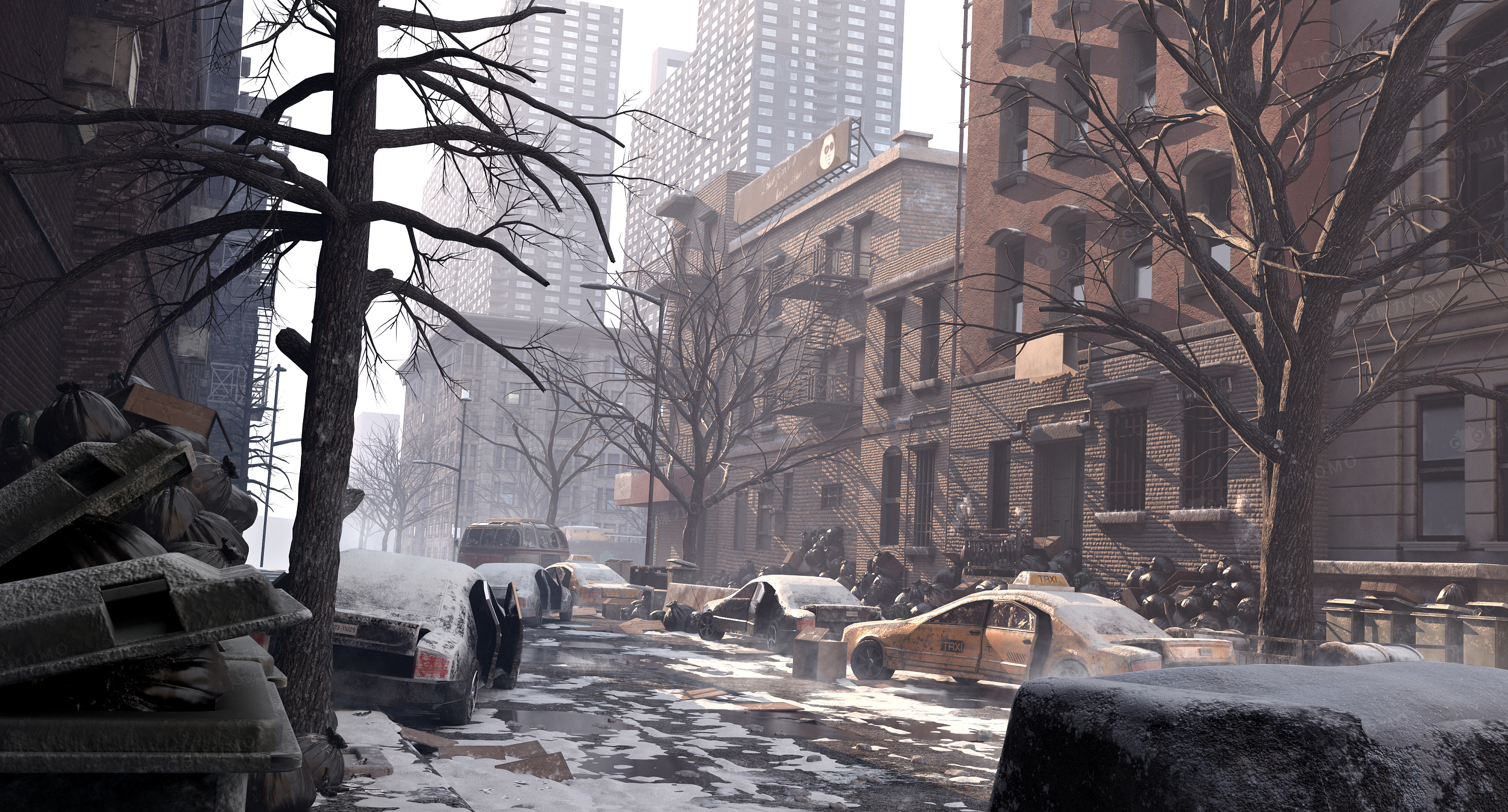 巧课力cgmomo模型班线下十二期场景作业(最终效果)