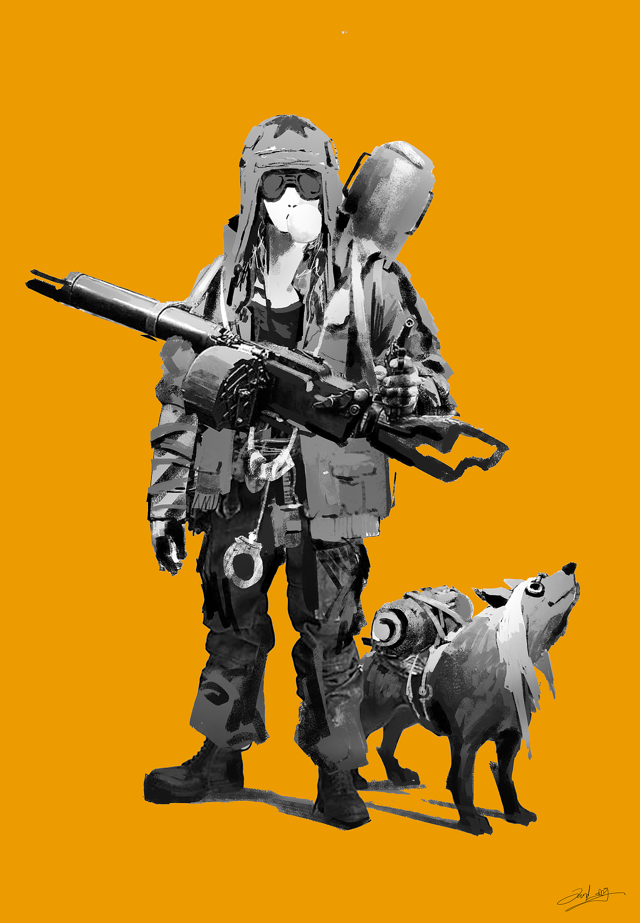 废土角色草图合集（图ZMTM0NzIxOTYw） - 概念设定 - 站酷设计师俊灵WJL原创素材 - 站酷ZCOOL