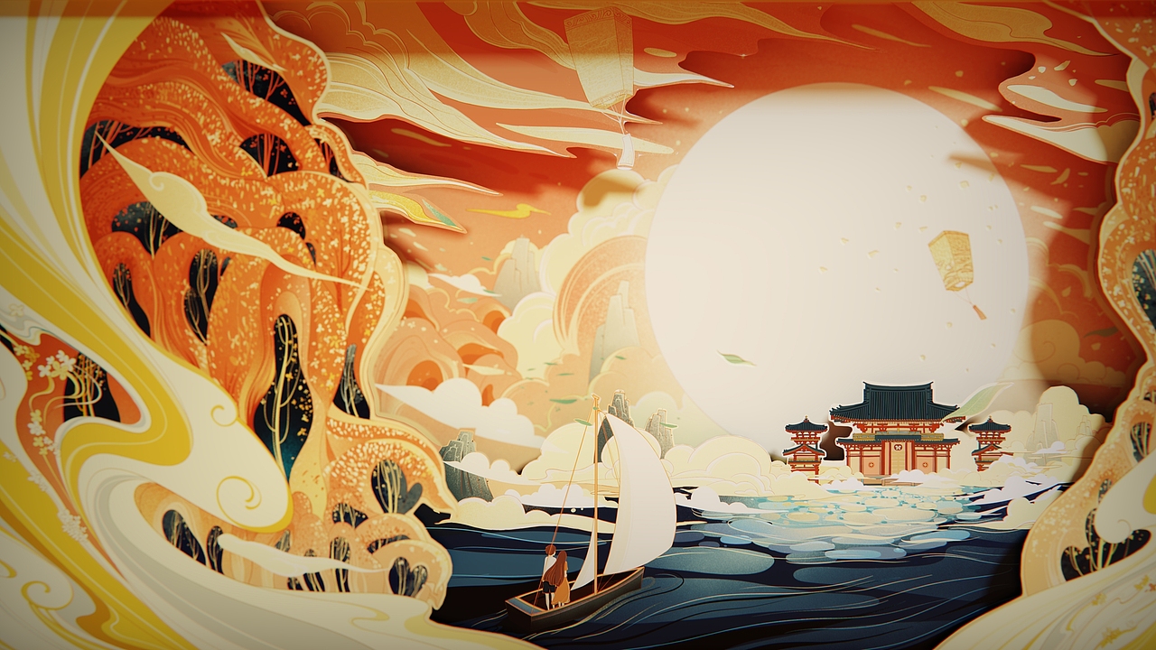 以“我欲乘风归去 又恐琼楼玉宇”
迎合“千里共婵娟”中秋美景,<br>诠释团圆之意。<br><br>插画已注册版权,勿作它用,违者必究。