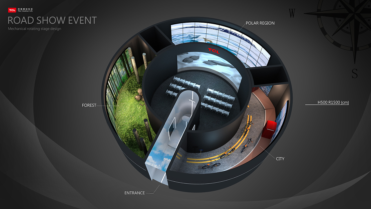 TCL -Show room design（图ZOTU3NjM0MDQ=） - 建筑/空间 - 站酷设计师Black_Rain原创素材 - 站酷ZCOOL