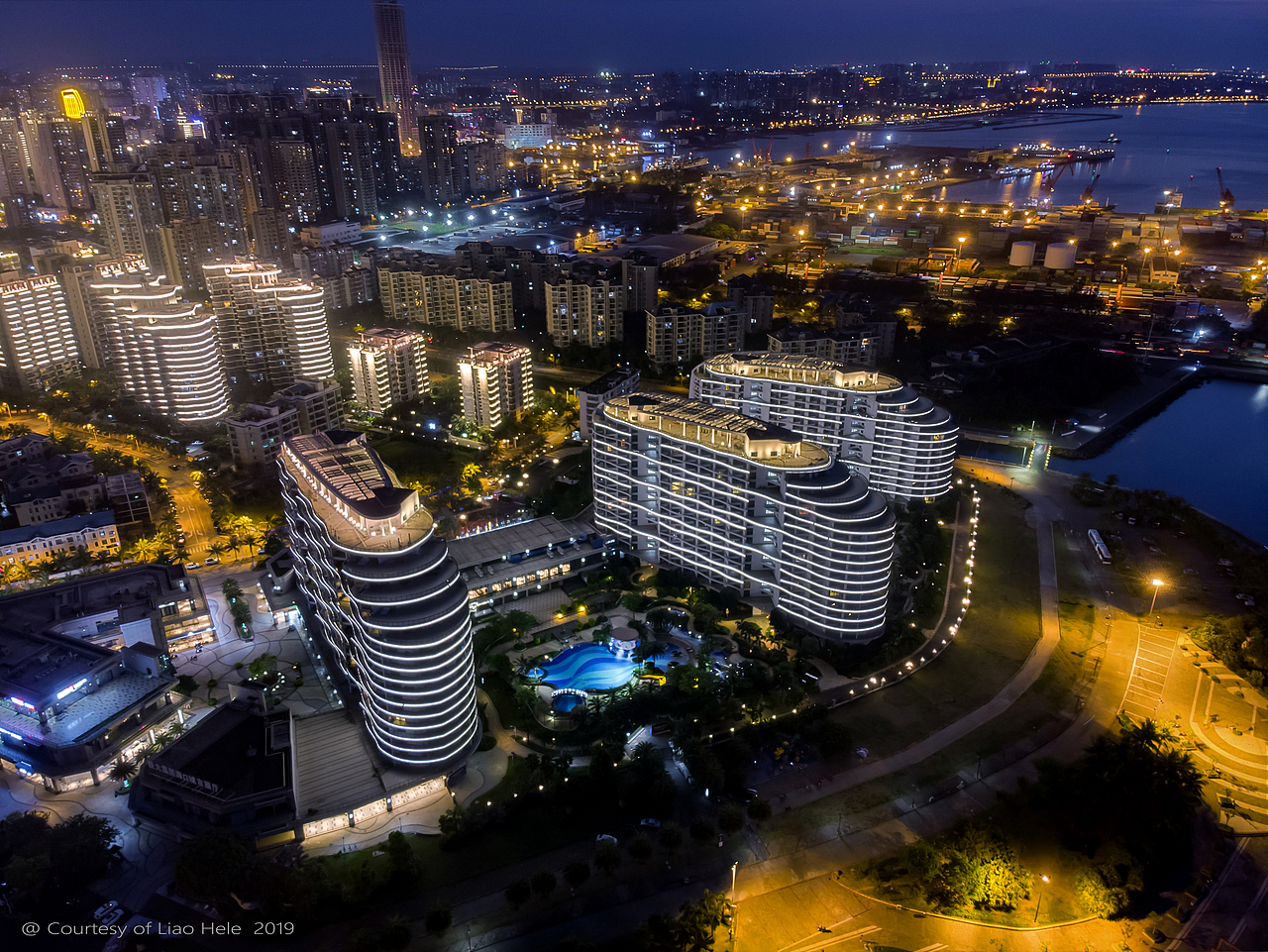 海口夜景照明拍摄