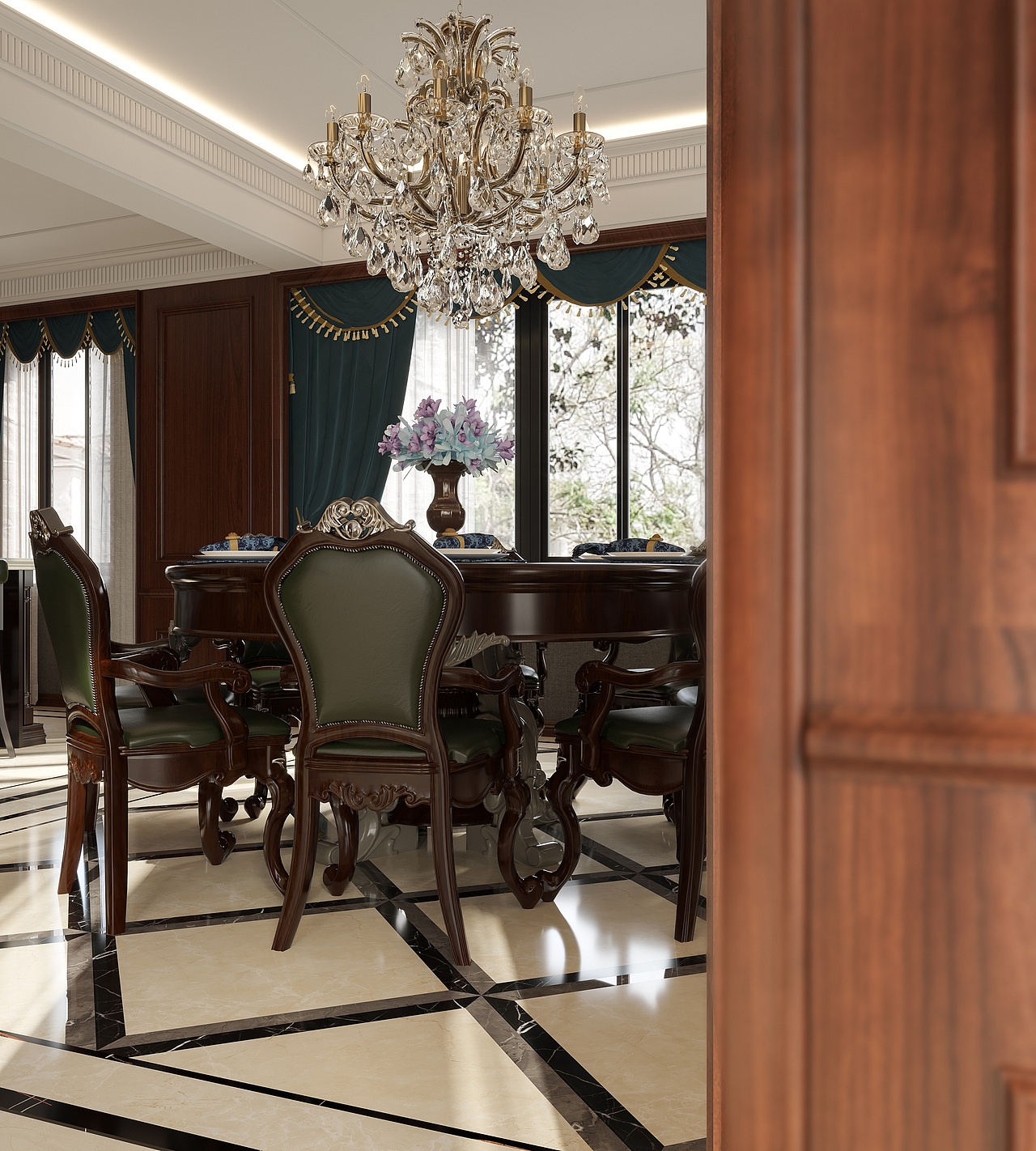 传统美式空间视觉表现（图ZMjU0OTkxMTk2） - 家装设计 - 站酷设计师吉吉CGI原创素材 - 站酷ZCOOL