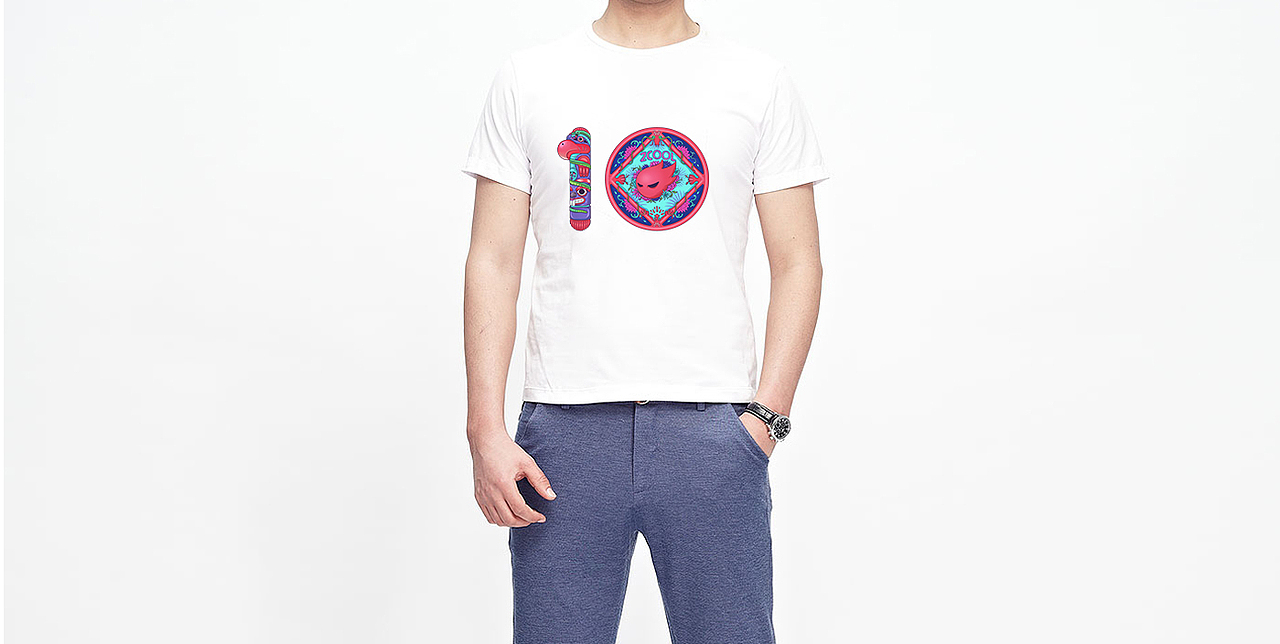 ZCOOL10周年图腾纪念（图ZNTI5MDcxMTY=） - 新锐潮流插画 - 站酷设计师suwen111原创素材 - 站酷ZCOOL