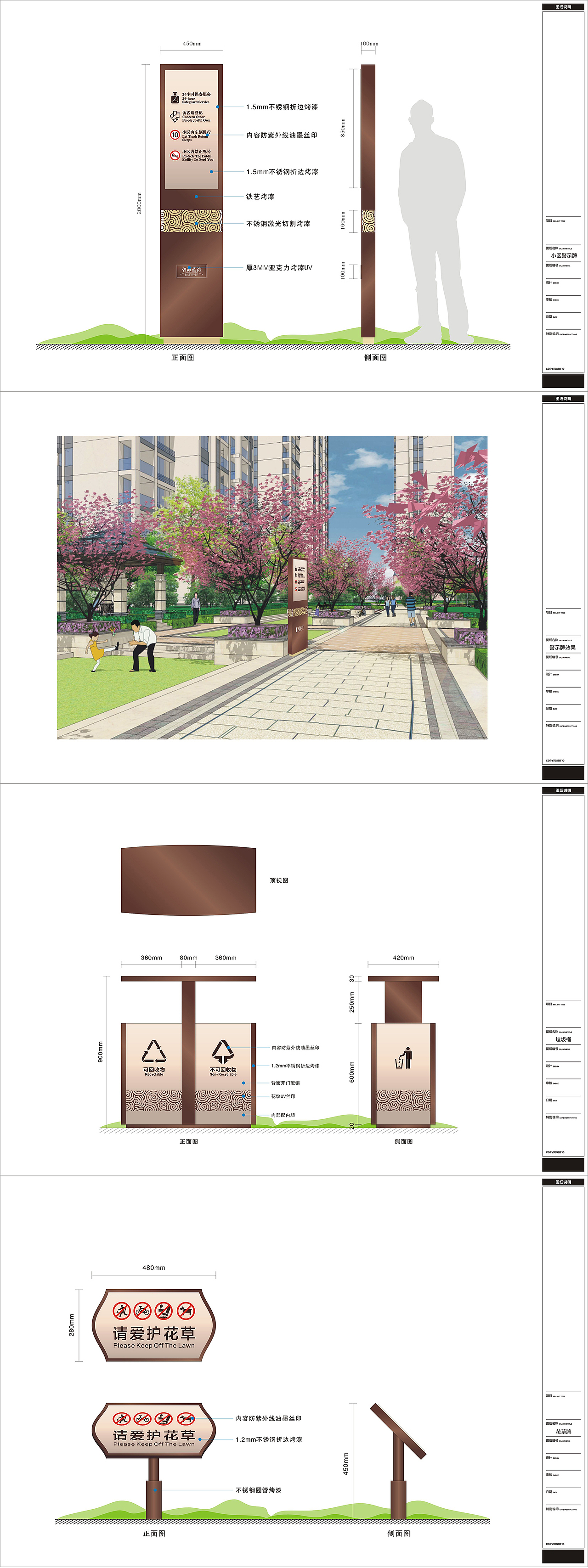 小区的导视系统（图ZNjQwOTkwNzI=） - 商业空间设计 - 站酷设计师羅生門原创素材 - 站酷ZCOOL