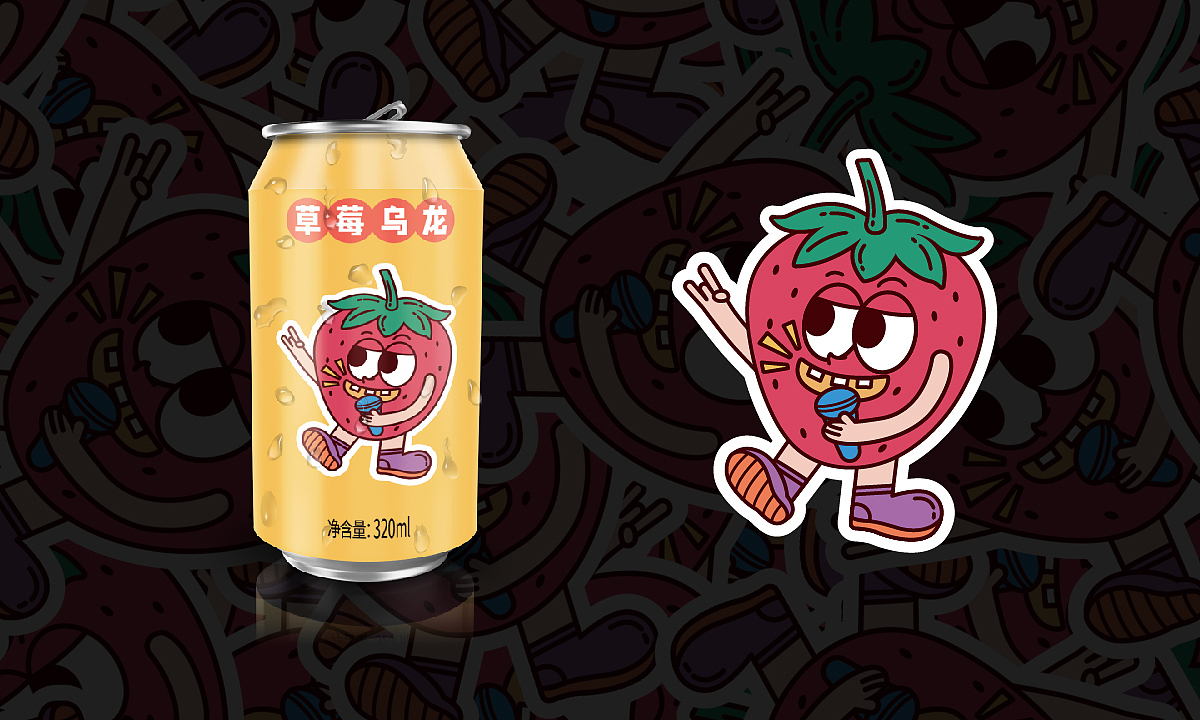 水果饮品 | 卡通趣味包装