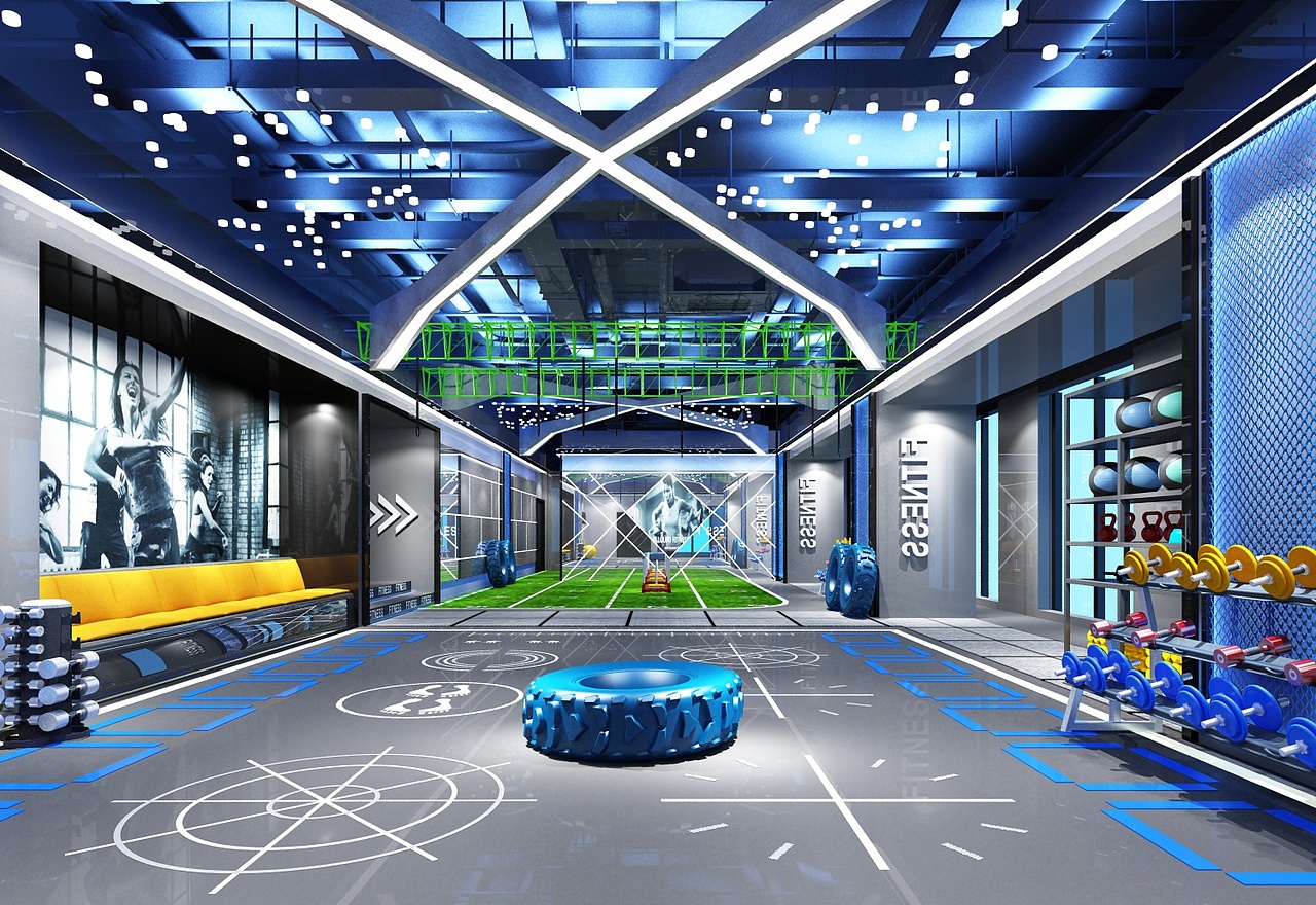 健身房设计效果图制作