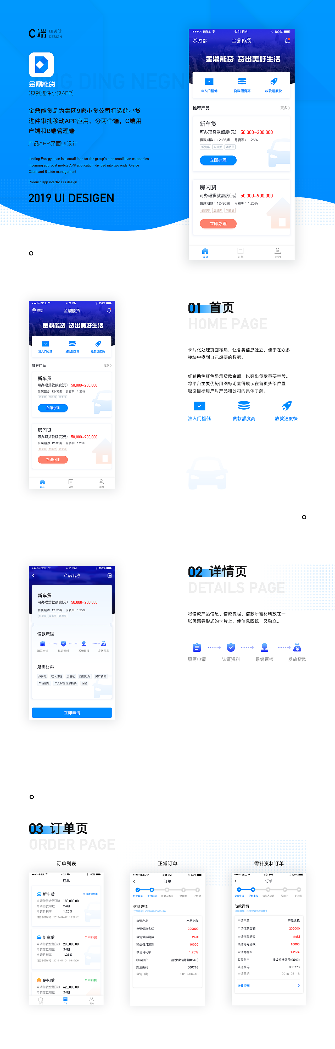 贷款进件审核app界面设计