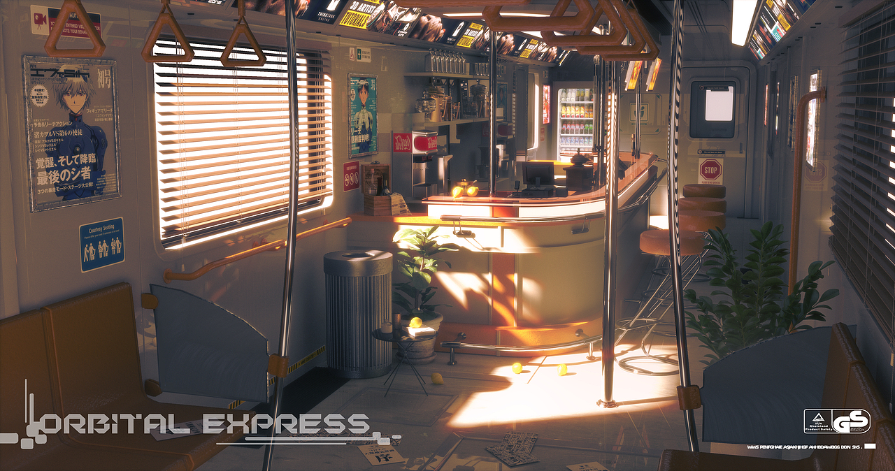 日系三渲二场景插画，来个合集（图ZMzA2NTU3MDIw） - 商业插画 - 站酷设计师花名黄小虎原创素材 - 站酷ZCOOL