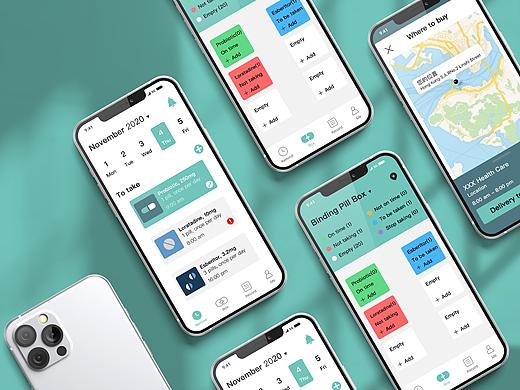 UI作品 Pill Reminder