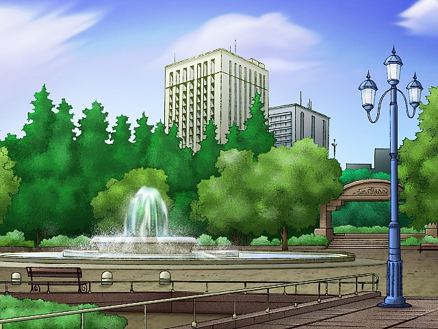 【场景 - 原画】公园景点