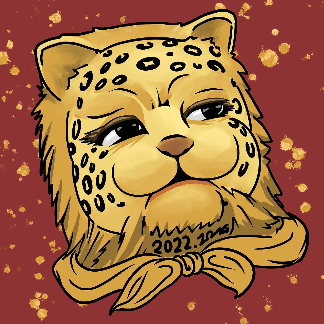 转发这只金钱豹2022财源滚滚