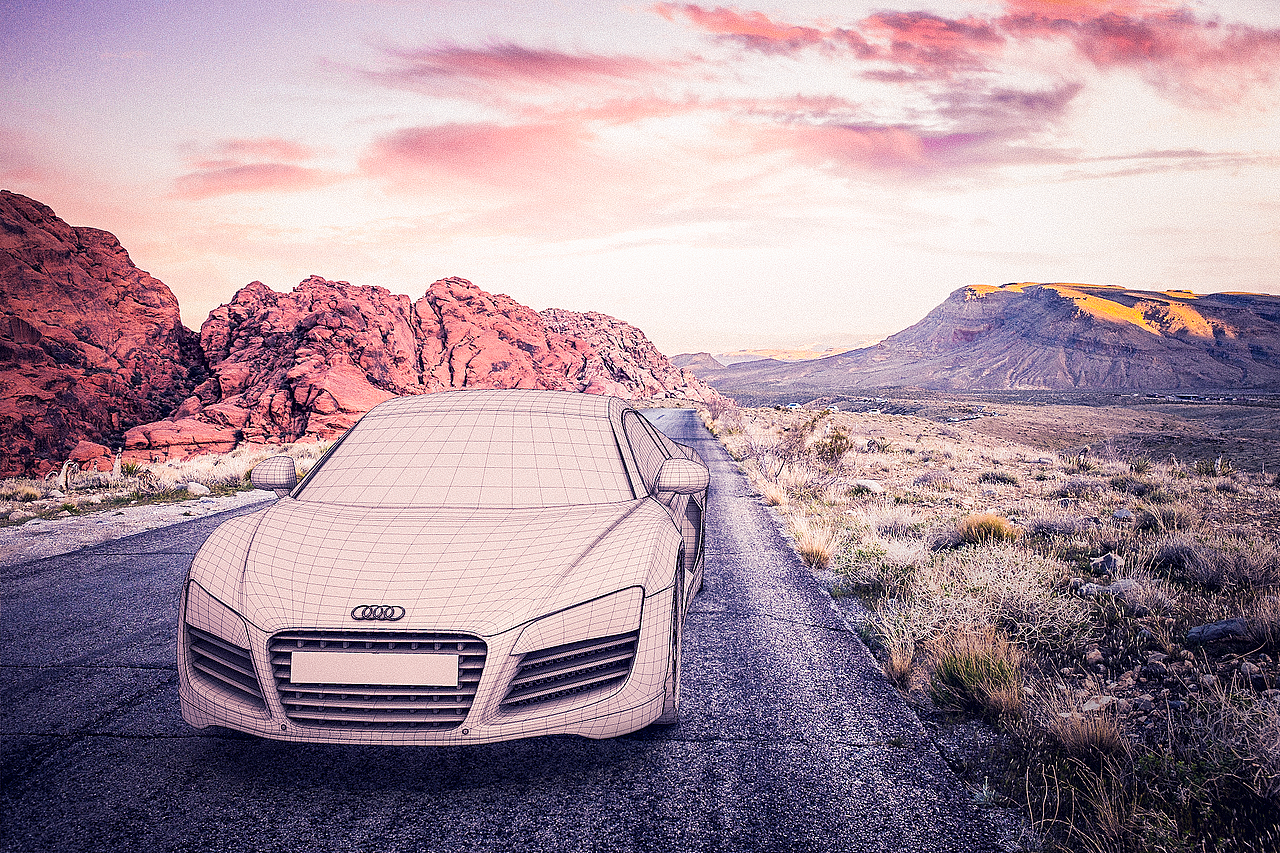 奥迪R8建模渲染（图ZODc4OTcxMjg=） - 机械/交通 - 站酷设计师桑雷原创素材 - 站酷ZCOOL