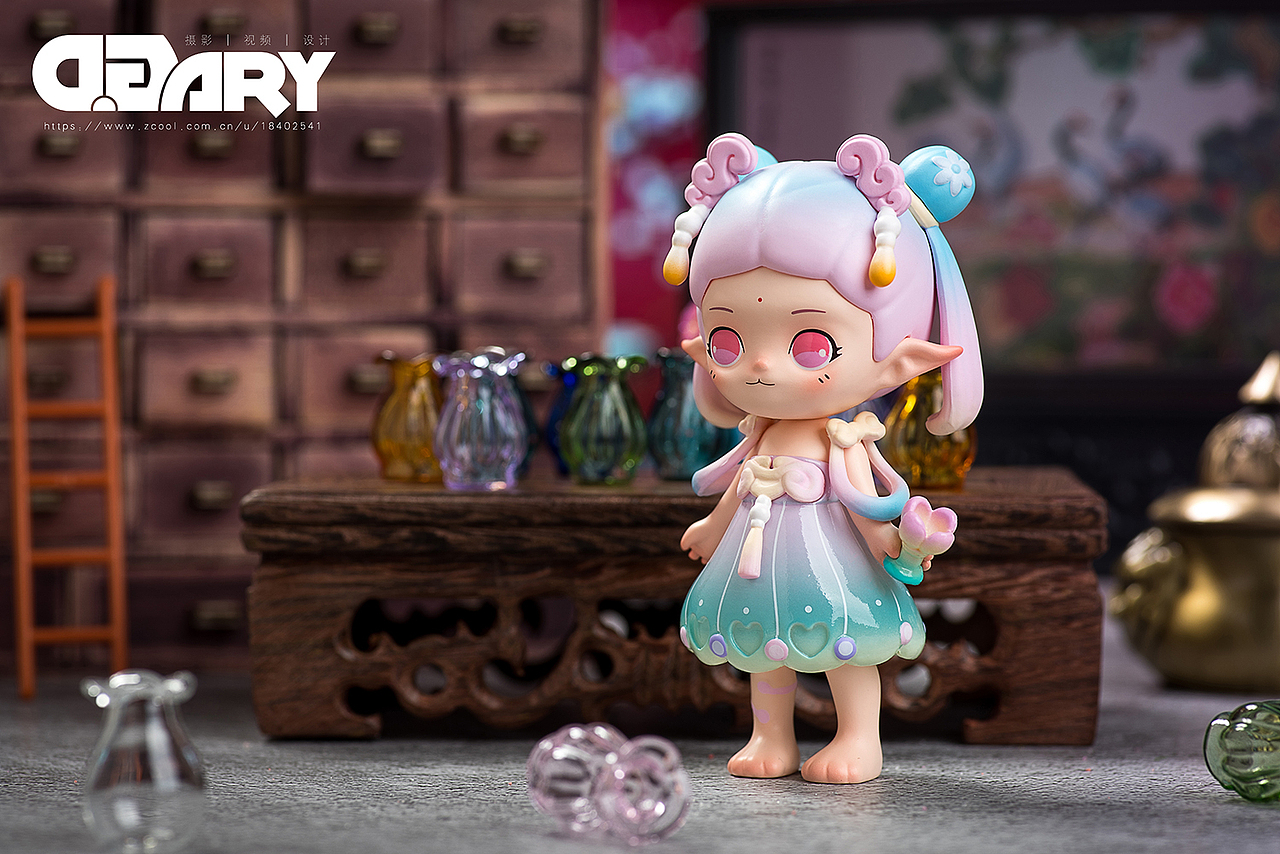 箩伊ROOYIE古物仙灵系列盲盒拍摄