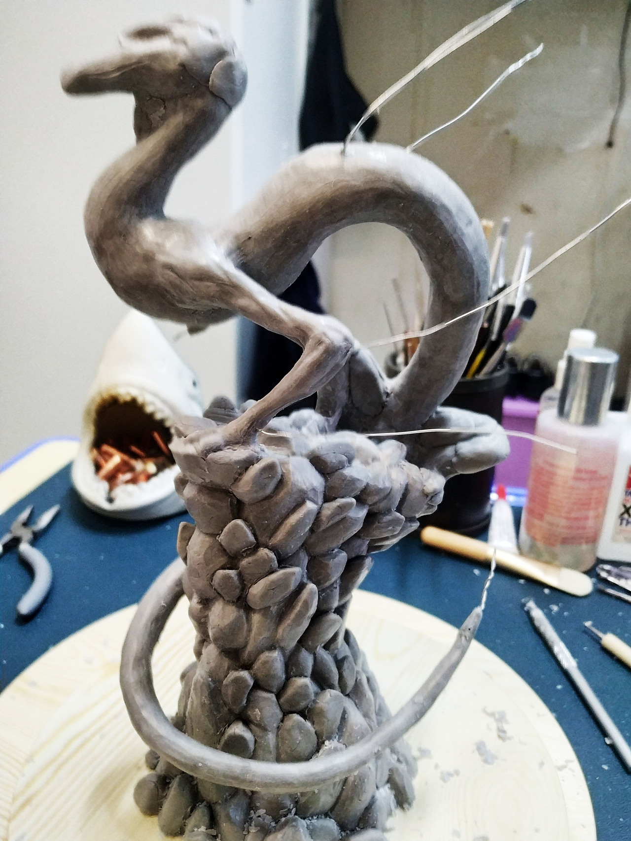 精雕油泥-龙巢|手工艺|手办/模玩|白肆 - 原创作品 - 站酷 (zcool)