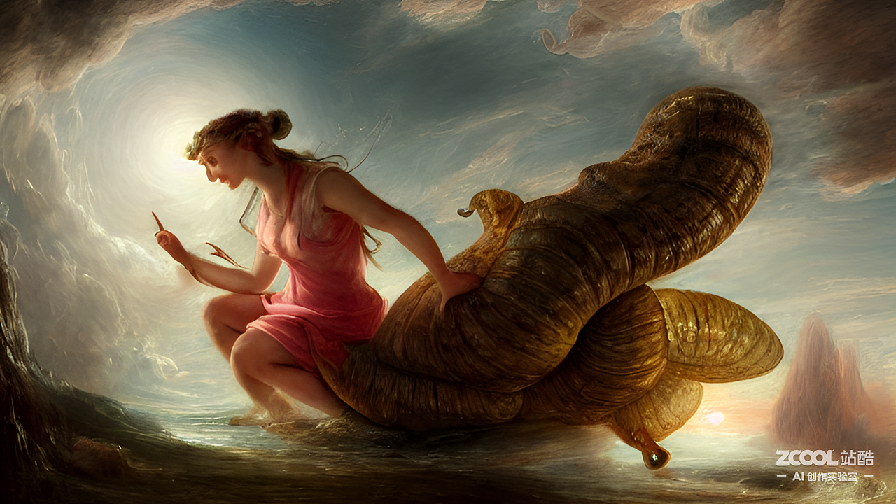 #AI创作实验室#田螺姑娘（图ZMzIxMjI4Nzc2） - AI作品 - 站酷设计师馒头蒸原创素材 - 站酷ZCOOL