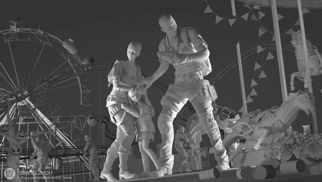 明日之后长隆万圣节主题宣传海报（图ZMTgyOTY5Mjg0） - 商业插画 - 站酷设计师周不弱CAFA原创素材 - 站酷ZCOOL