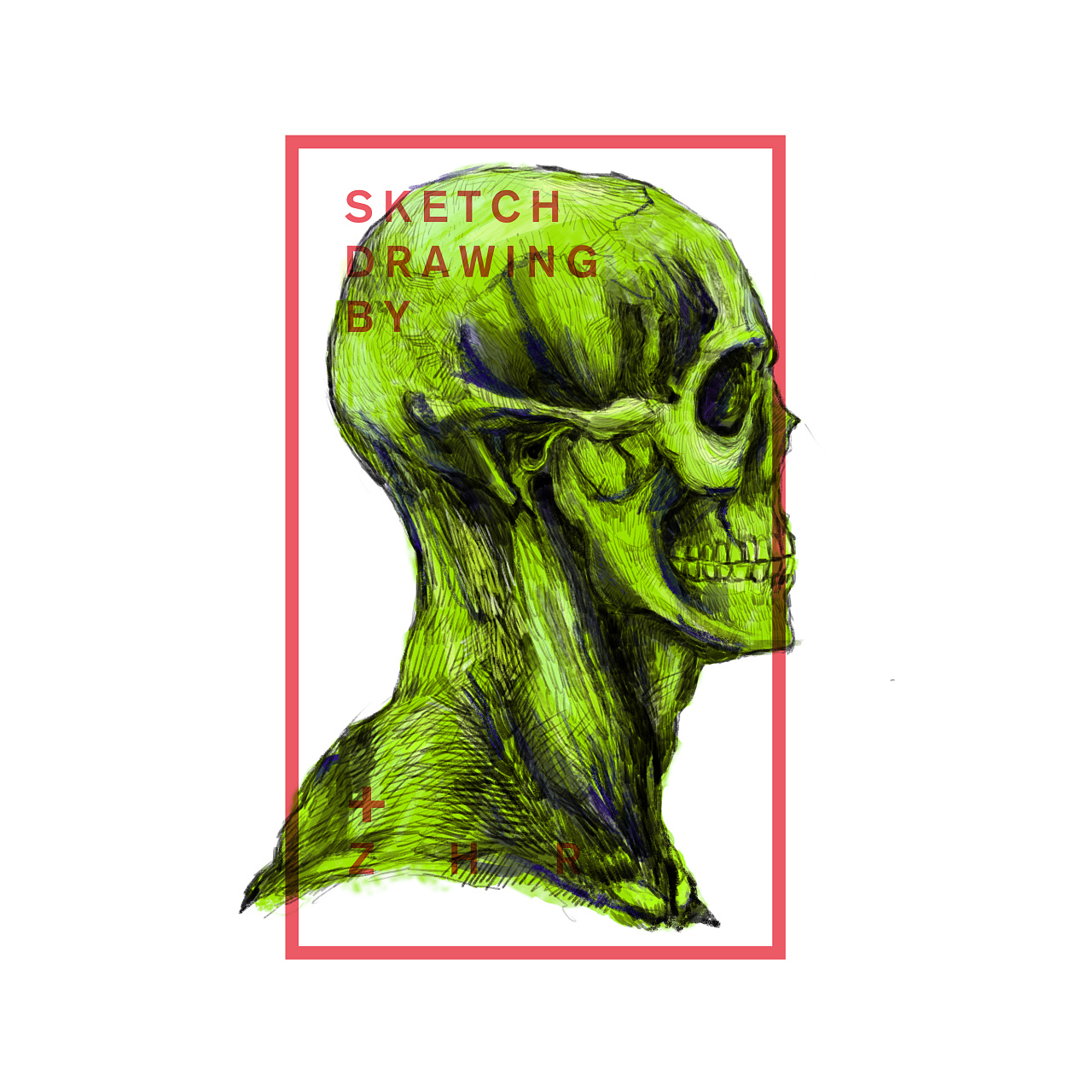 绿色骷髅