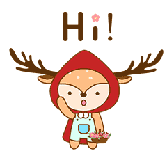 藏不住的鹿小花（图ZMTYzNzMxNjcy） - 网络表情 - 站酷设计师肖蕙泽原创素材 - 站酷ZCOOL