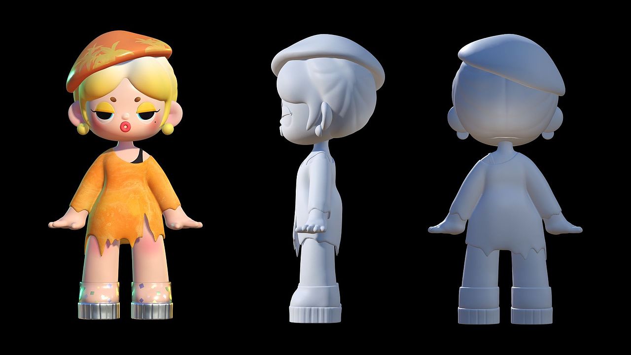 nomad建模|rainbow baby ip设计