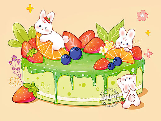 进来看兔兔插画变成实物