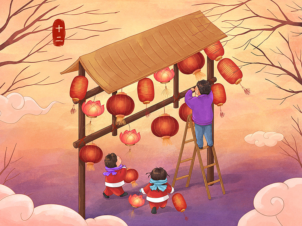 中国年俗插画(完整)