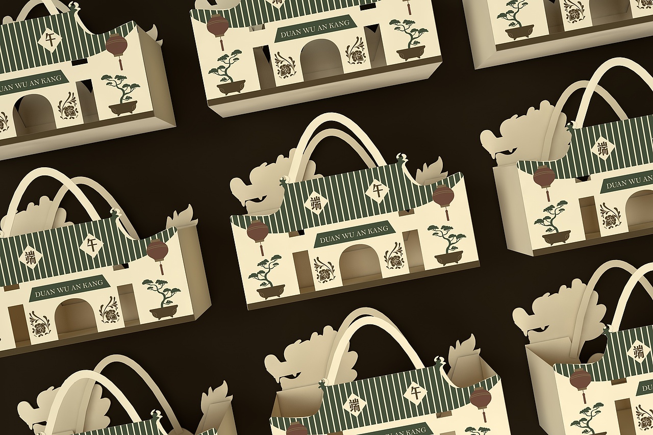 粽子食品包装盒、端午龙舟礼盒、节日清新插画礼盒（图ZMjQ5ODc3MzYw） - 包装 - 站酷设计师sy736353019原创素材 - 站酷ZCOOL