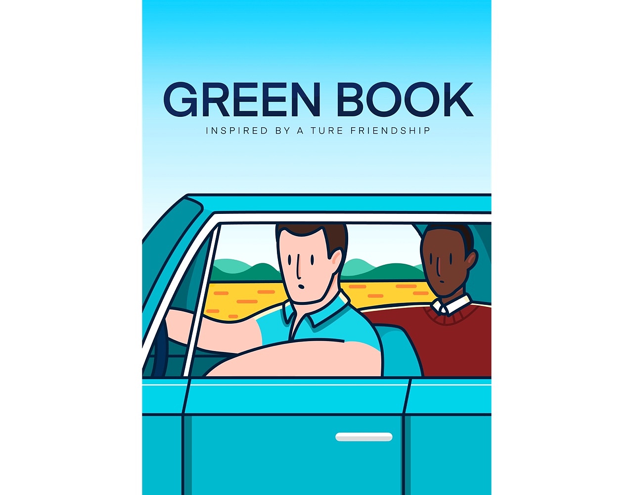 绿皮书插画“唯有勇气 才能改变人心”