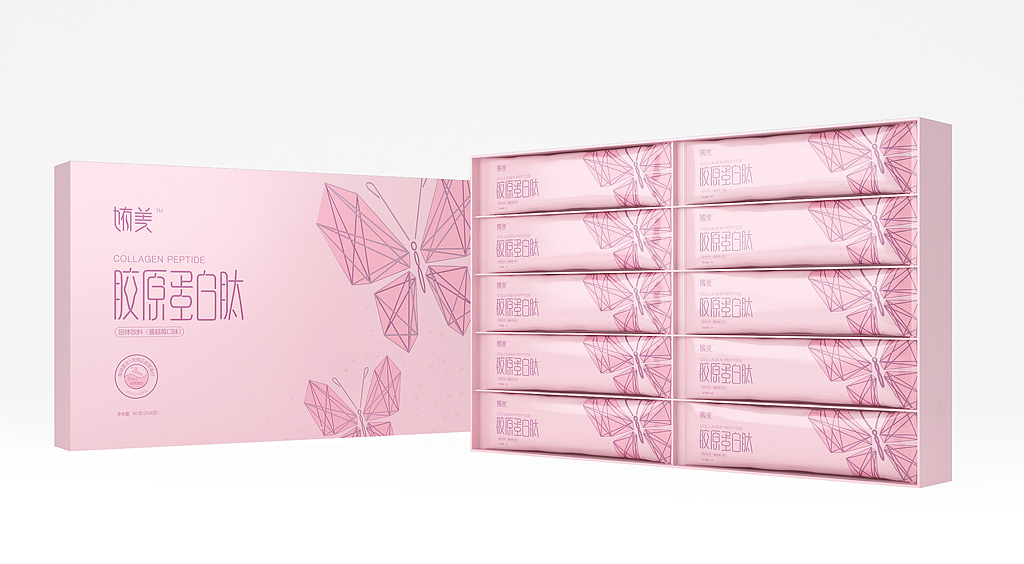胶原蛋白粉包装设计,胶原蛋白肽包装设计,胶原蛋白（图ZMTIwMDgzMzU2） - 包装 - 站酷设计师深圳智圆行方设计原创素材 - 站酷ZCOOL