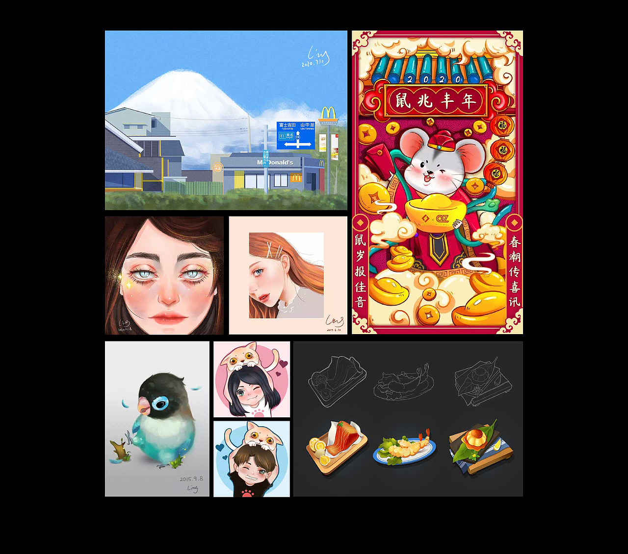 2020工作整理（图ZMjQ4MjU4NDEy） - 其他UI - 站酷设计师玲子酱原创素材 - 站酷ZCOOL
