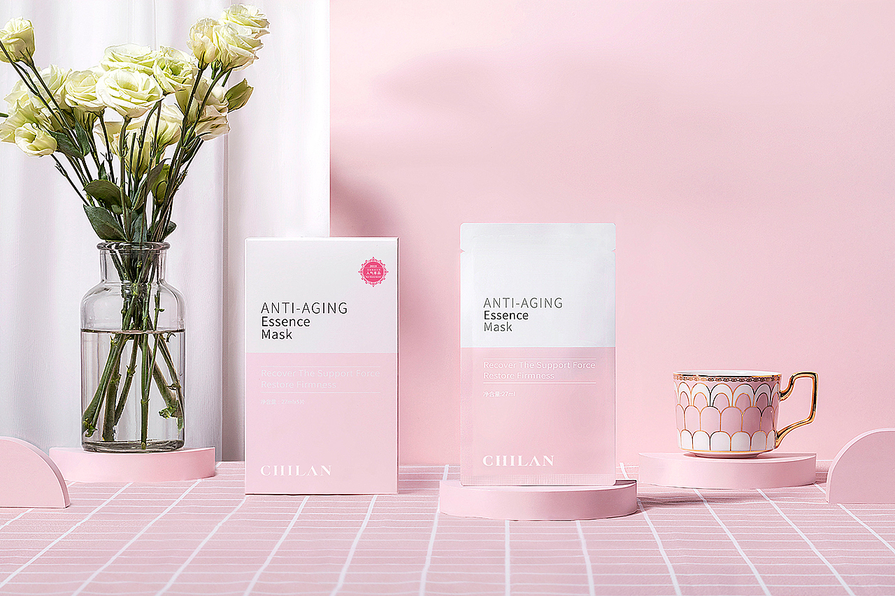 童颜精华面膜丨护肤品产品拍摄&后期修图