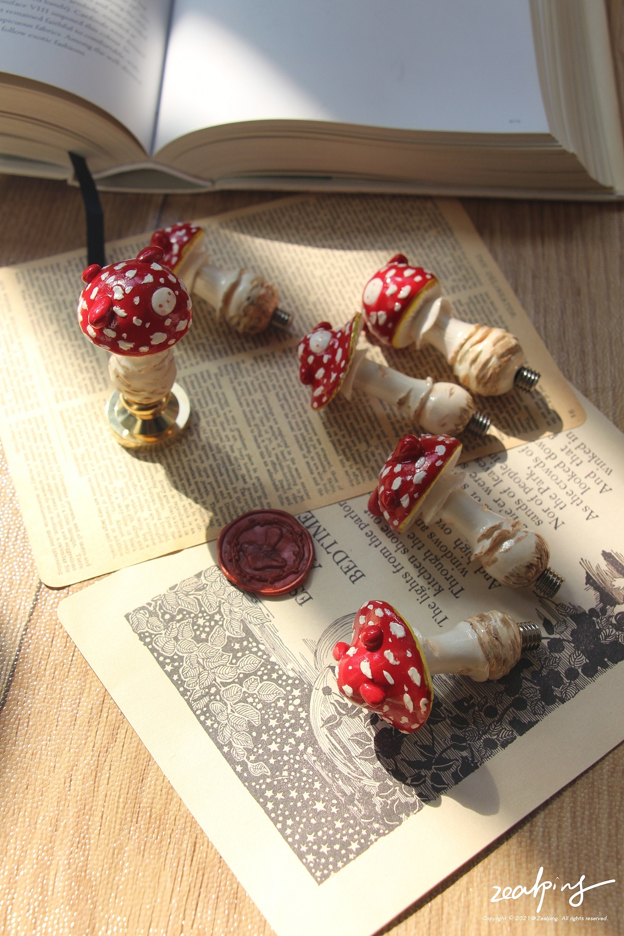 蘑菇兔火漆手柄