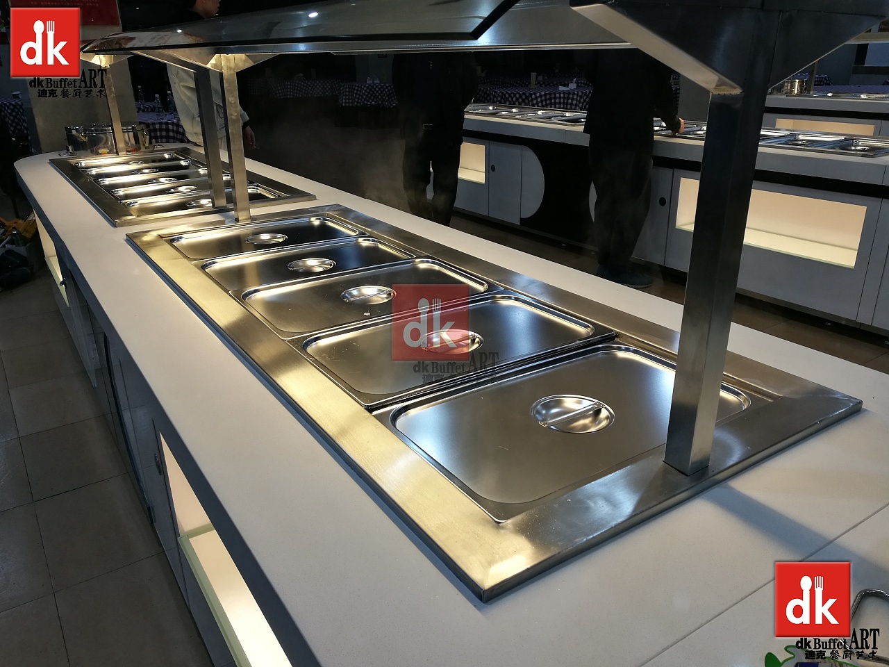 自助餐厅设计 自助餐台定制 自助餐线 热菜保温台