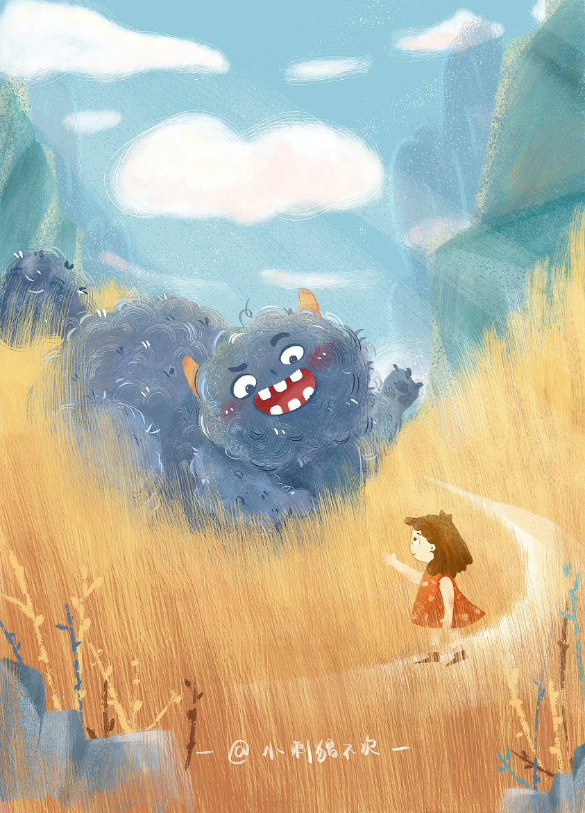来吧~小怪物~（图ZMjM2OTE2MjIw） - 儿童插画 - 站酷设计师桃七插画原创素材 - 站酷ZCOOL