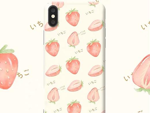 奶油草莓手機(jī)殼（個人主頁-ZMzYyODc3OTI=） - 藝術(shù)插畫 - 站酷設(shè)計師大風(fēng)吹樹葉原創(chuàng)素材 - 站酷ZCOOL