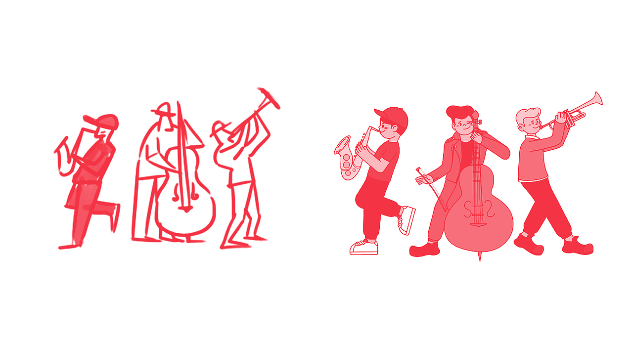 4. CAMERA VOICE DESIGN
<br><br>This is a jazz delivery from the delivery station. The winding staff is like a complicated daily delivery process. Although it's rugged, it won't affect the delivery determination of jazz brother. There are many sceneries along the way, but they are not as good as the customers' expressions when they receive the goods. Safe delivery is the best compliment.<br><br>这是一场从配送站开始的爵士风配送。蜿蜒的五线谱就像日常复杂的配送过程,尽管崎岖却不会影响爵士小哥的配送决心。沿途有很多风景,但都不如客户收到货品时的表情,安全送达是最棒的礼赞。