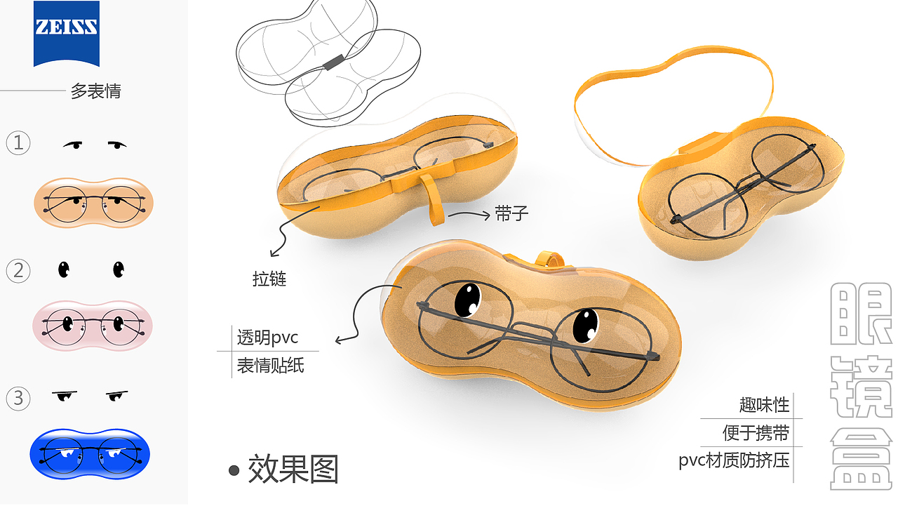 蔡司智锐眼镜包装盒创意设计