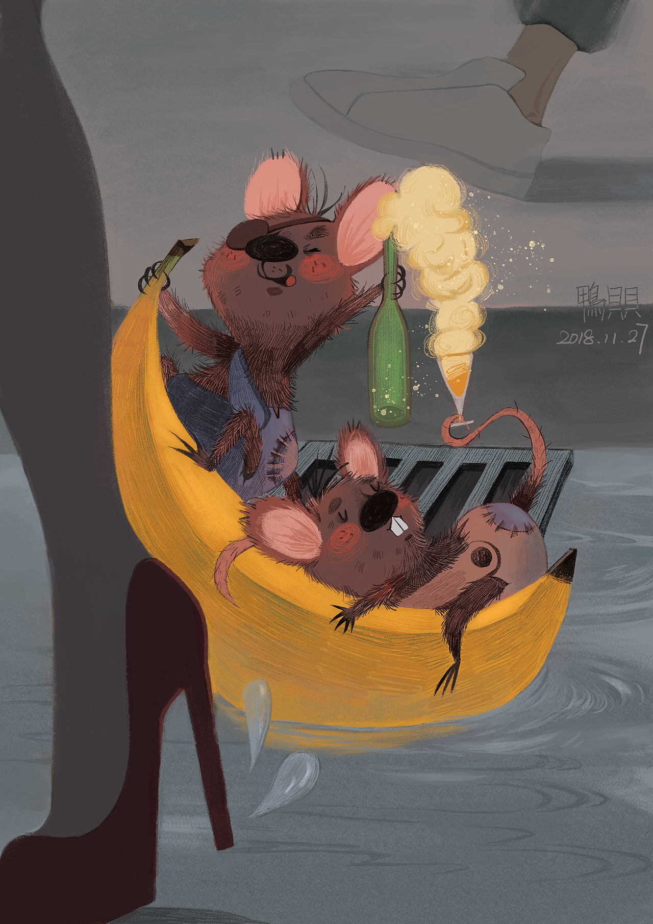 小老鼠～|插画|儿童插画|鸭贝贝_原创作品-站酷zcool